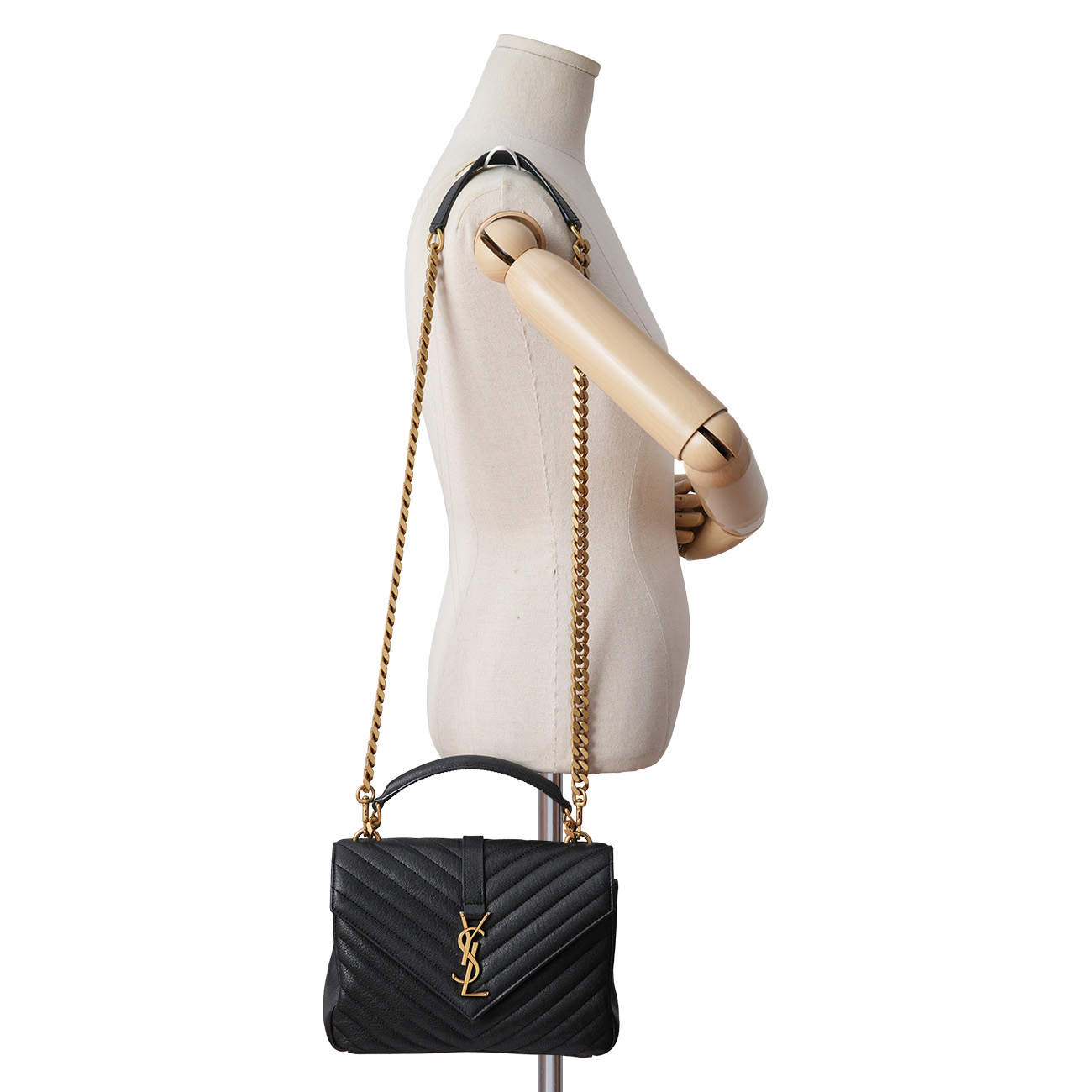 YVES SAINT LAURENT(USED)생로랑 600279 컬리지 미디움 백